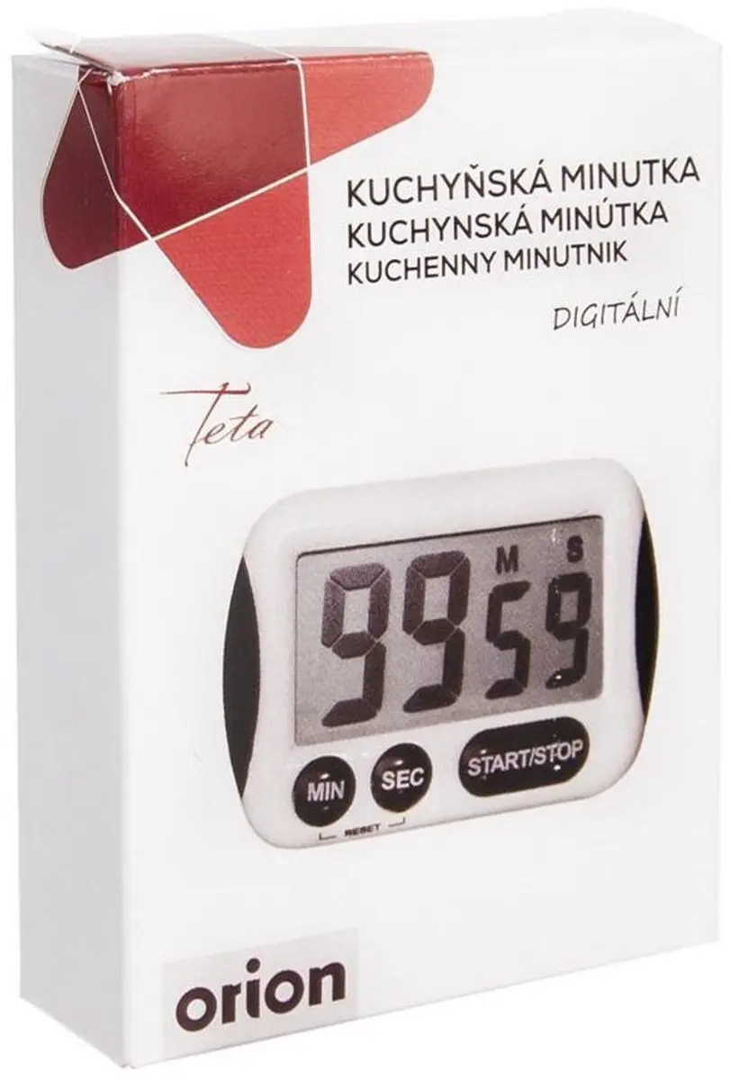 Orion Elektronische Keuken Timer LCD - Draagbaar - Wit/Zwart