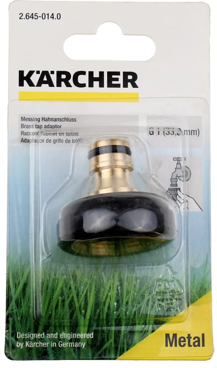 Kärcher Messing Kraanaansluiting Steekkoppeling 25mm - Binnendraad