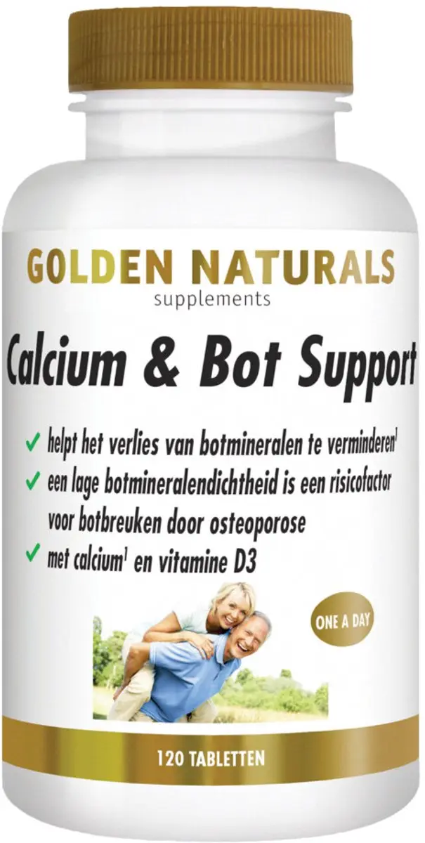 Golden Naturals Calcium & Bot Support Vegan 240 tabletten