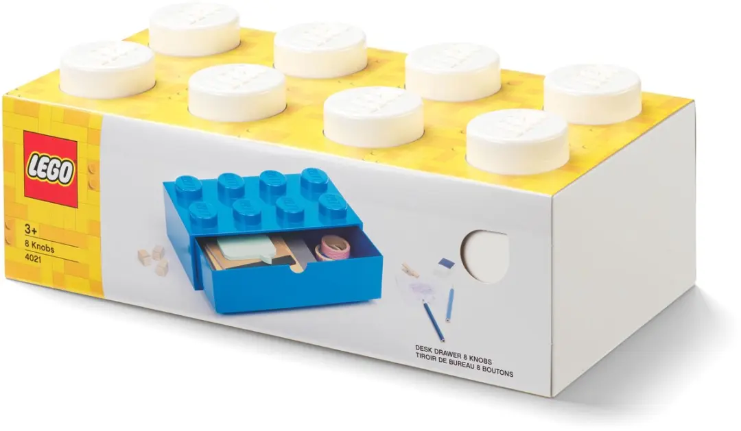 Bureaulade Brick 8, Wit - LEGO