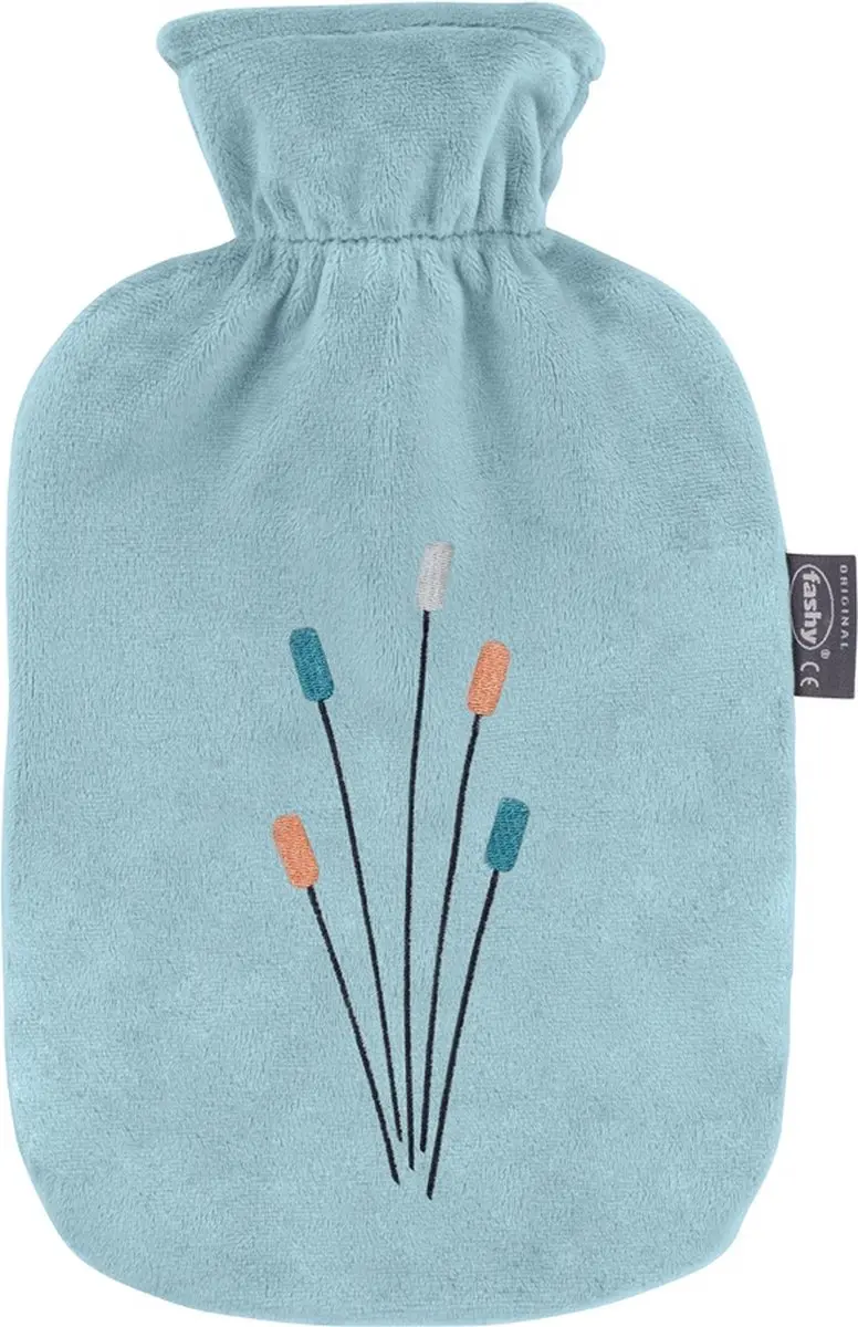 Fashy Velours Warmwaterkruik Lichtblauw
