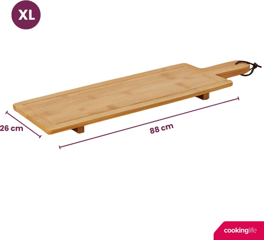 Cookinglife Serveerplank Bamboe XL - 88x26cm