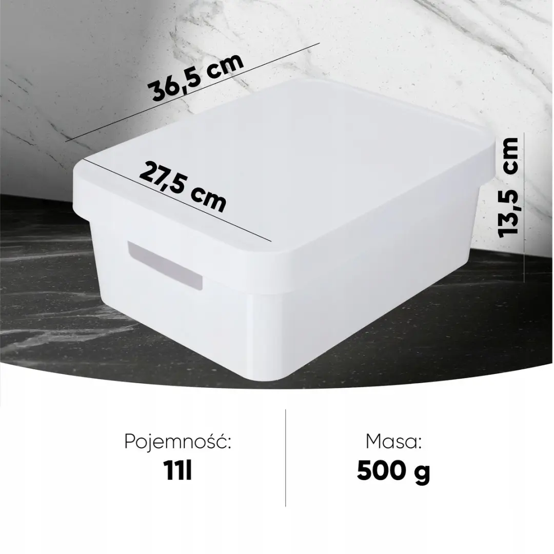Curver Infinity Opbergbox 11L - Wit
