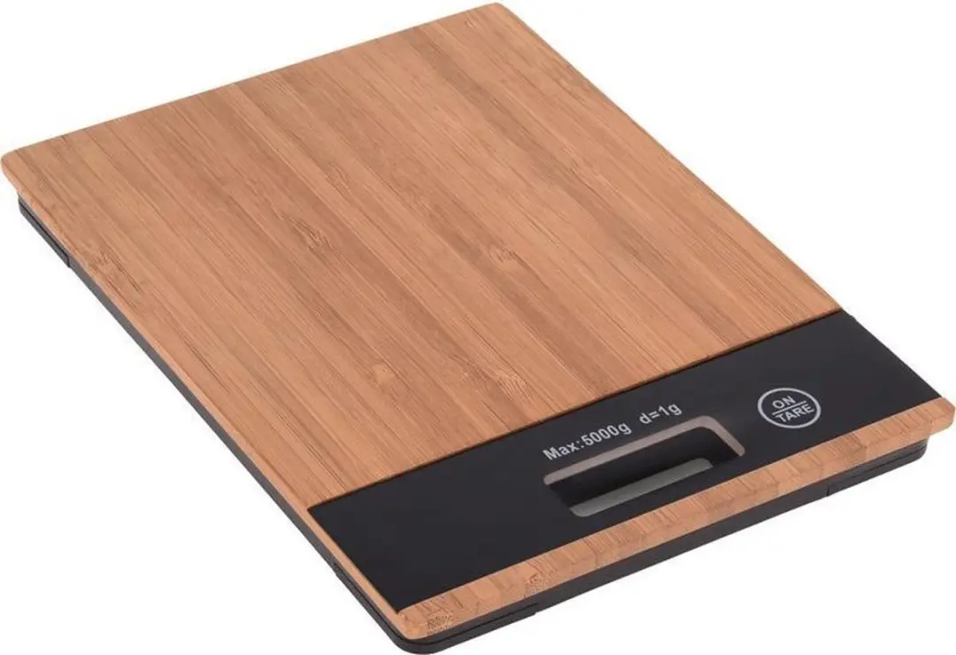Excellent Houseware Digitale Keukenweegschaal 5kg - Bamboe - afbeelding 2 van 6