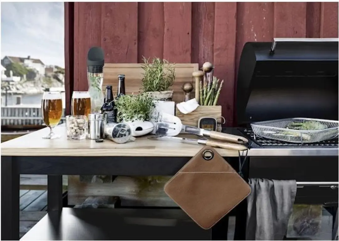 Sagaform BBQ Set 2-delig - RVS - Hout
