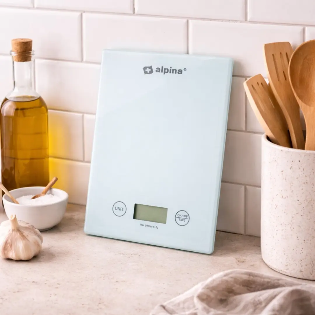 Alpina Digitaal Keukenweegschaal 5kg - Wit