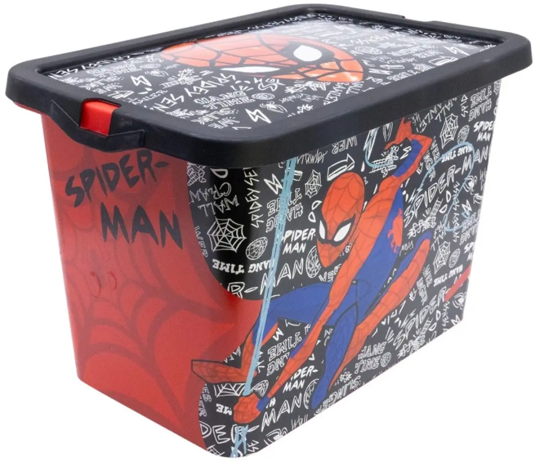 Spider-Man Opbergbox 7L - Rood/Zwart