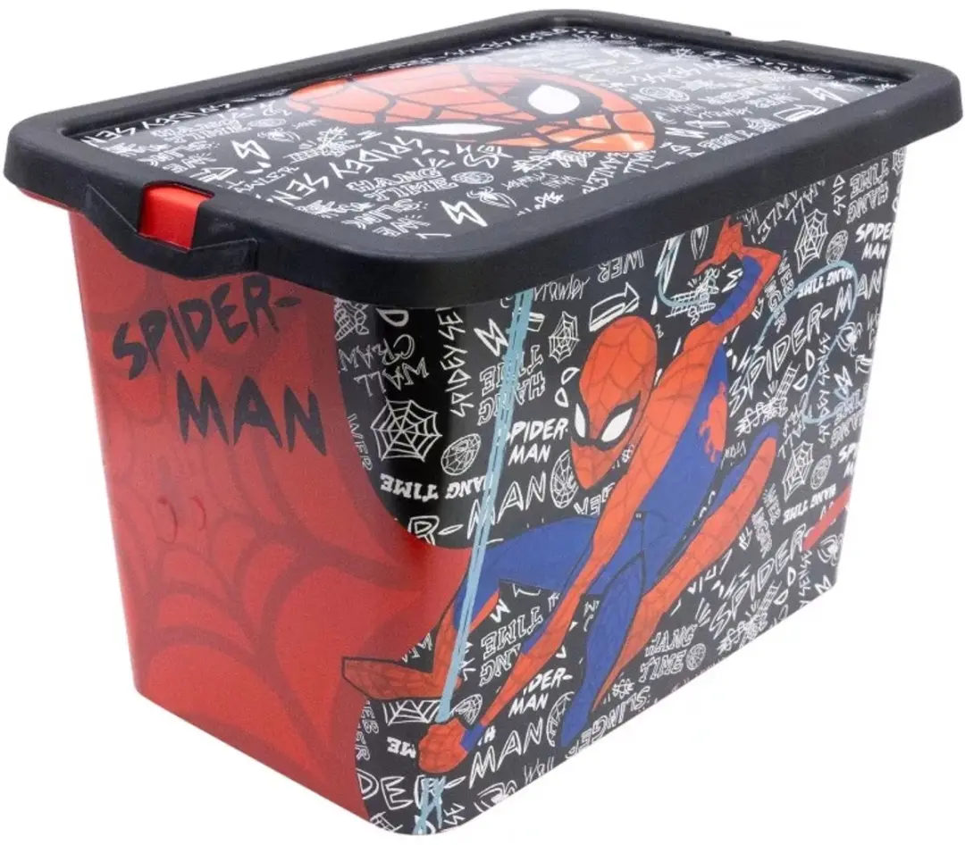 Spider-Man Opbergbox 7L - Rood/Zwart - afbeelding 6 van 6