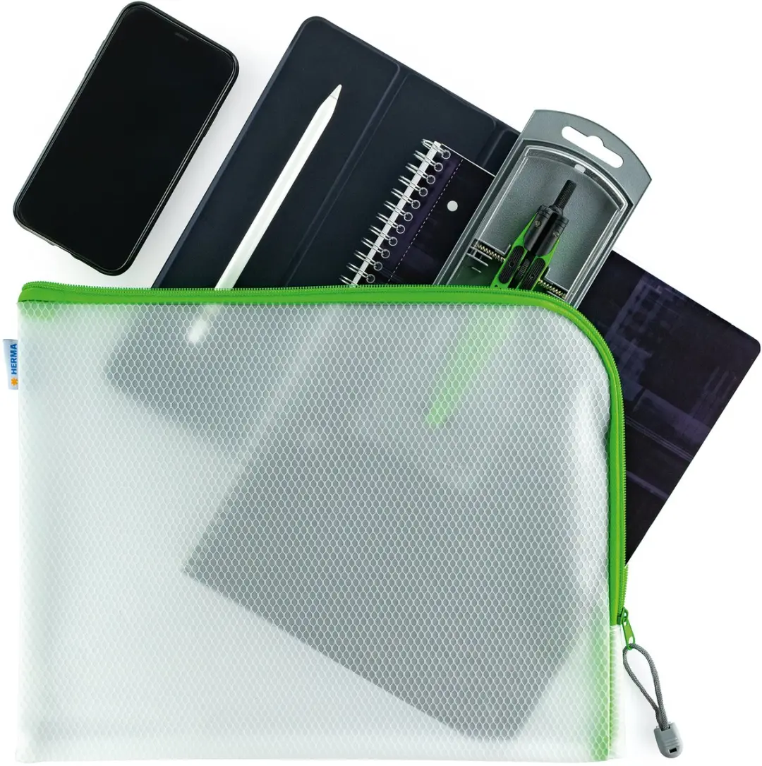 Herma Ritstas A4 Mesh - Groen/Transparant