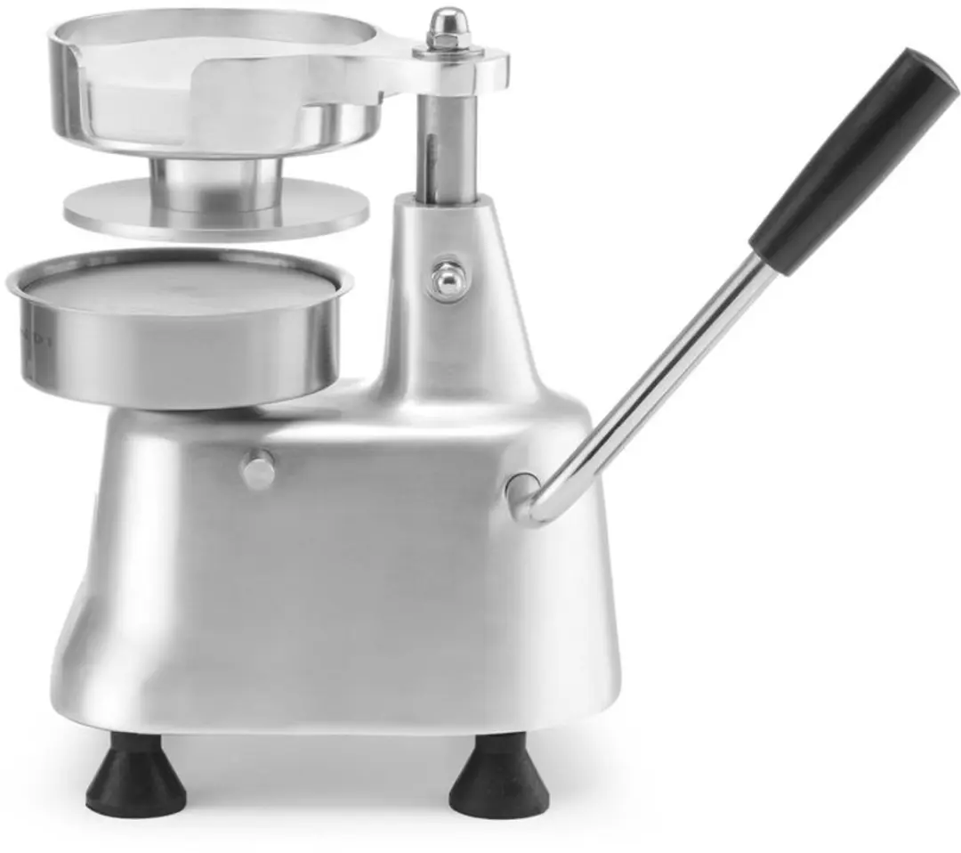 HENDI Hamburgerpers Ø130mm - Roestvrij Staal/Geanodiseerd Aluminium - afbeelding 5 van 6