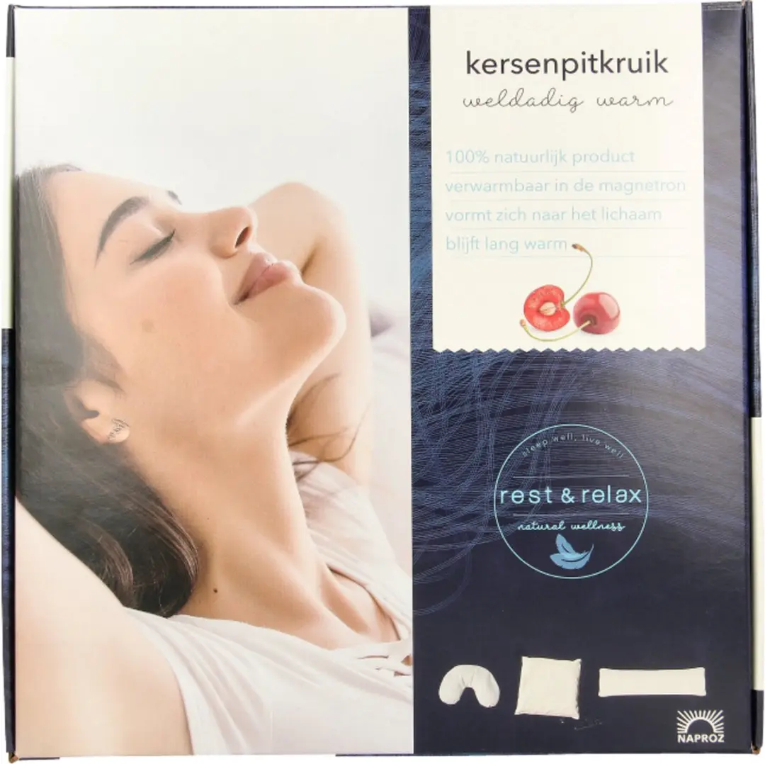 Naproz Kersenpitkussen U-vorm - Wit - afbeelding 2 van 4