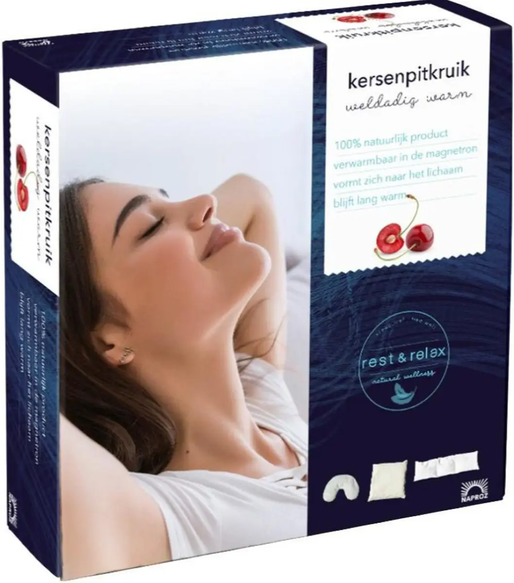 Naproz Kersenpitkussen U-vorm - Wit - afbeelding 4 van 4
