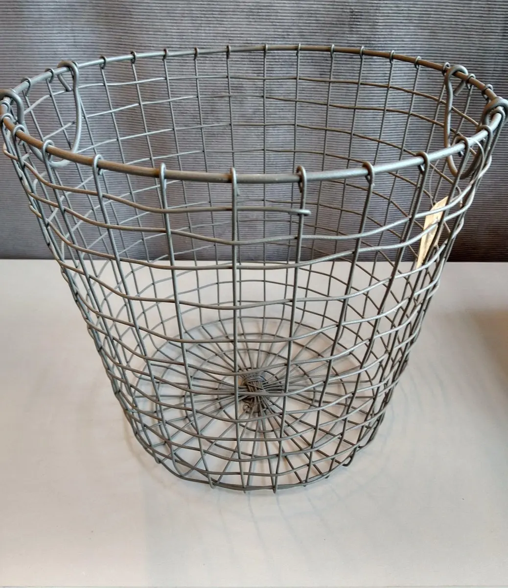 Esschert Design Draadmand Rond 36cm - Grijs