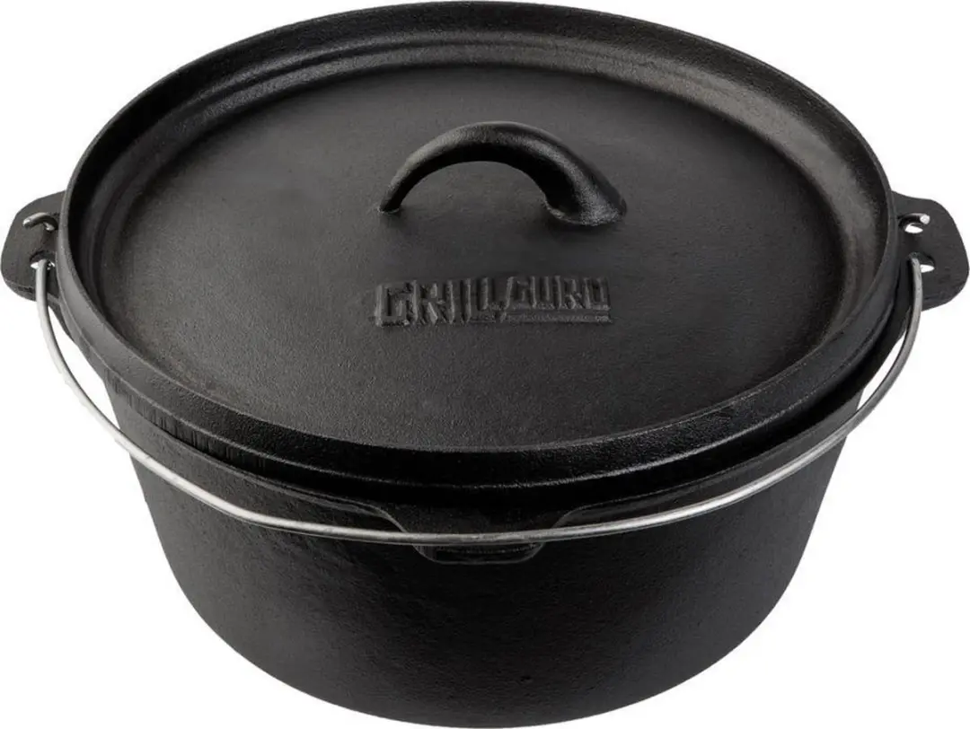 Grill Guru Gietijzeren Dutch Oven 31cm - Zwart
