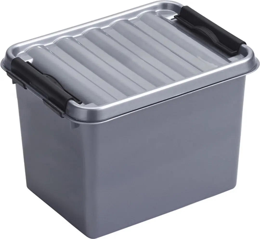 Sunware Q-Line Opbergbox 3L - 2 Stuks - Grijs