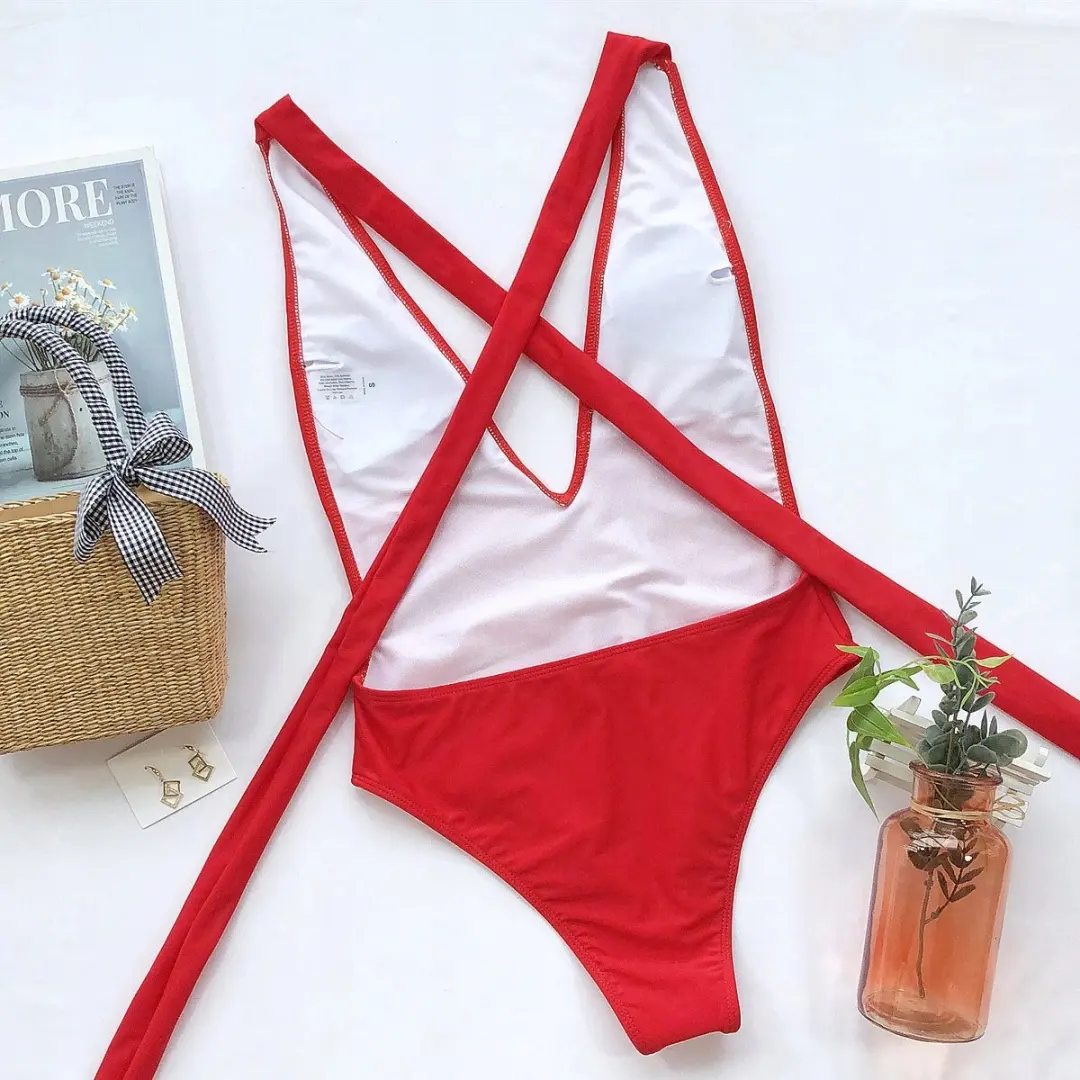 Sapphire Monokini - Rood - Verstevigde Cups - afbeelding 3 van 6