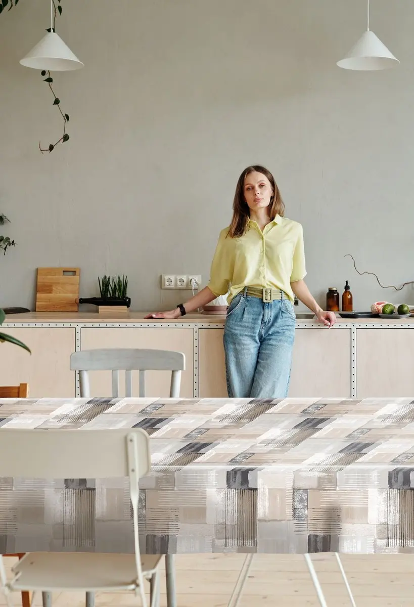 Wicotex Lida Tafelzeil 140x240cm - Creme