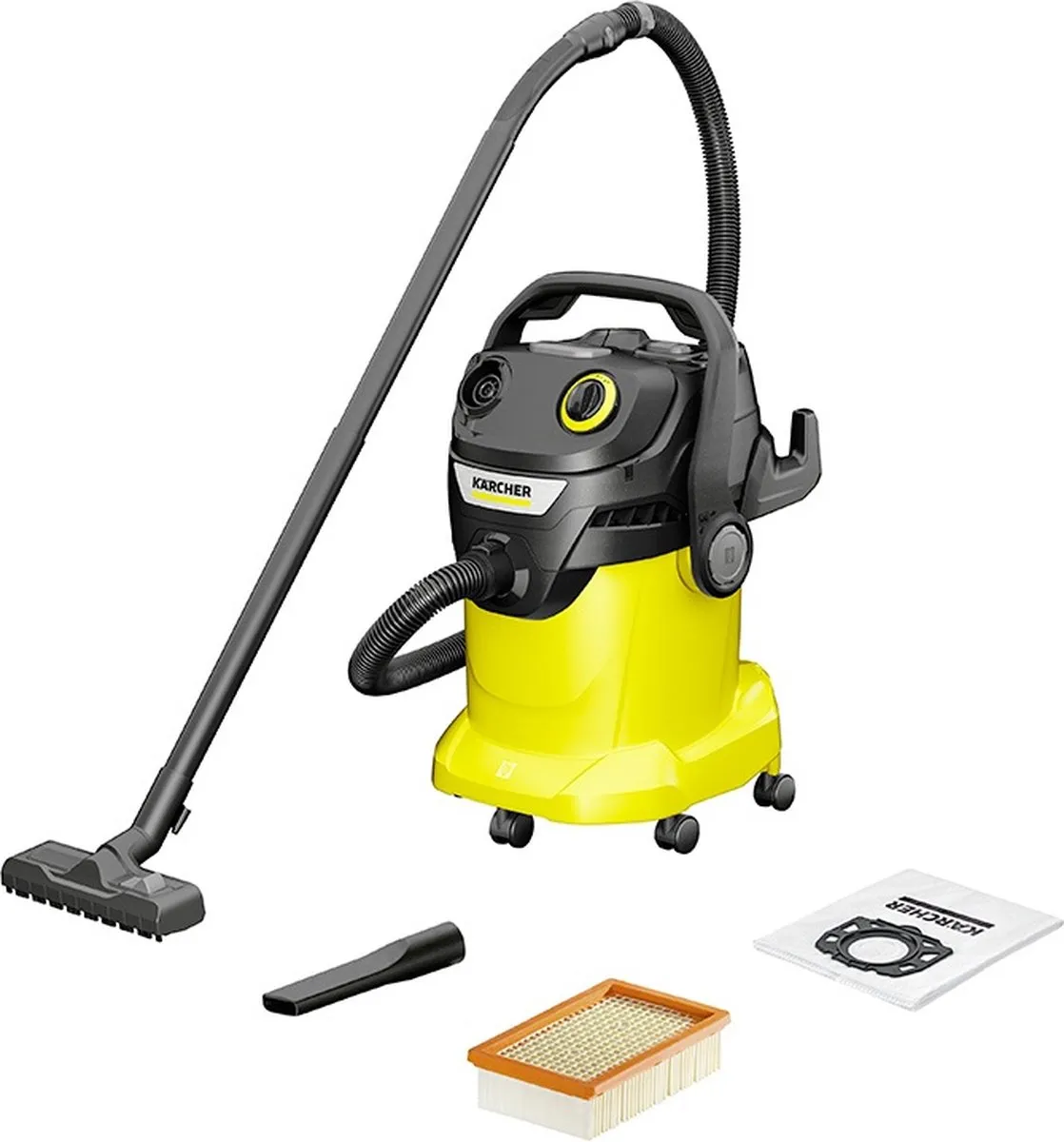 Kärcher KWD5V-25/5/22 Alleszuiger - 1100W - 25L - Zwart/Geel