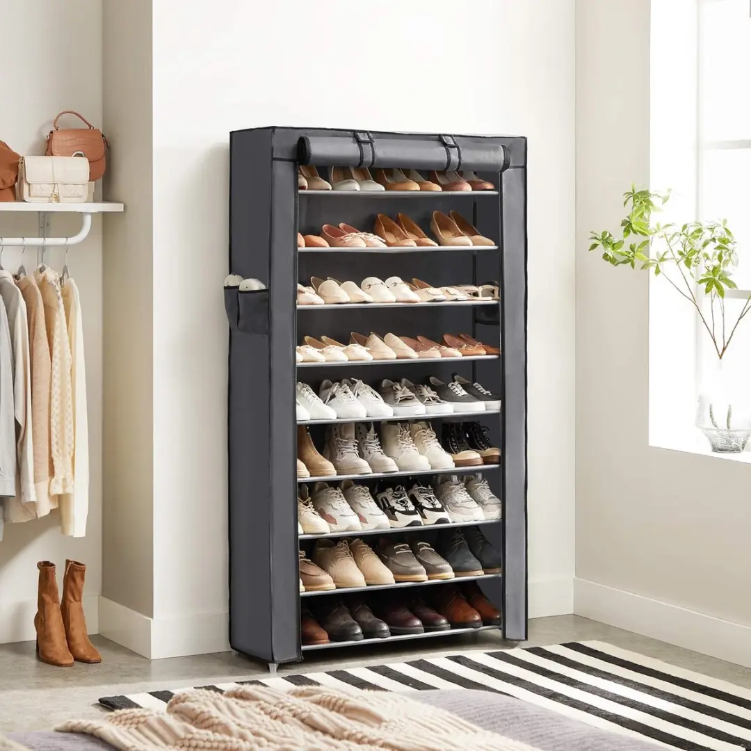 Songmics Schoenenrek 9 Vakken - 28x85x162cm