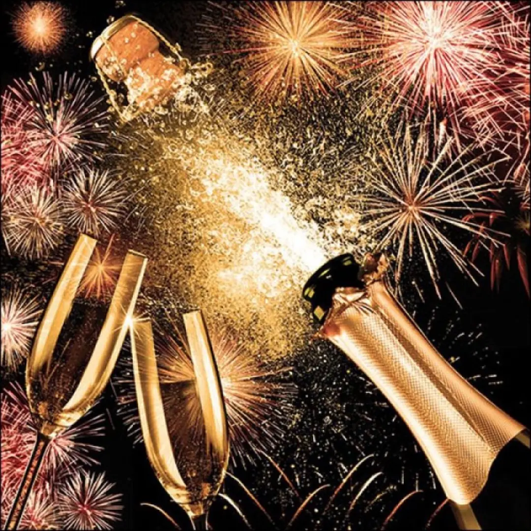 Duni Kerst Tafelkleed Goud - 1x Tafelkleed + 20 Servetten