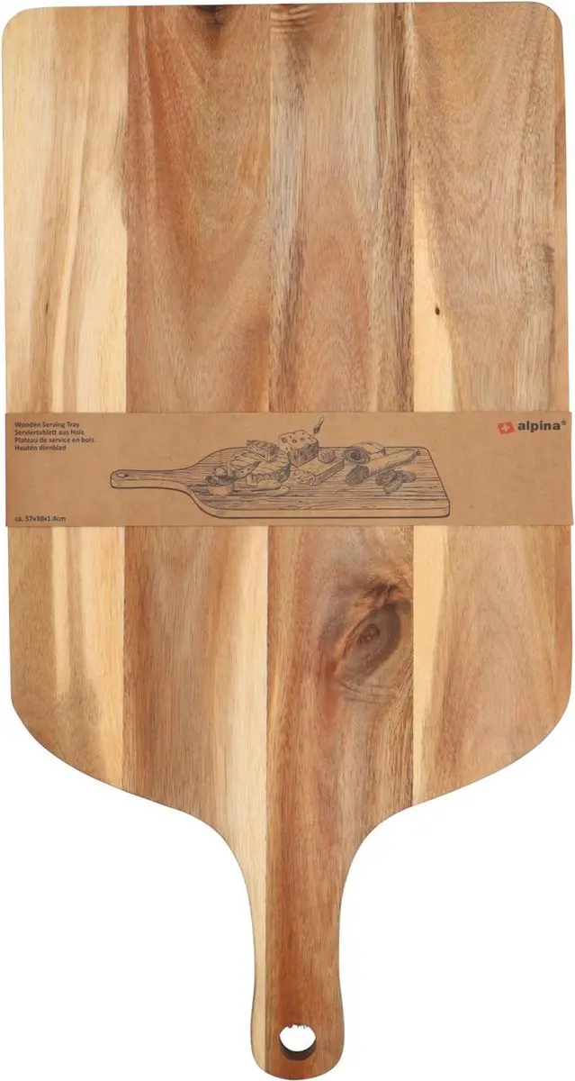 Alpina Houten Borrelplank 57x30cm - Bruin