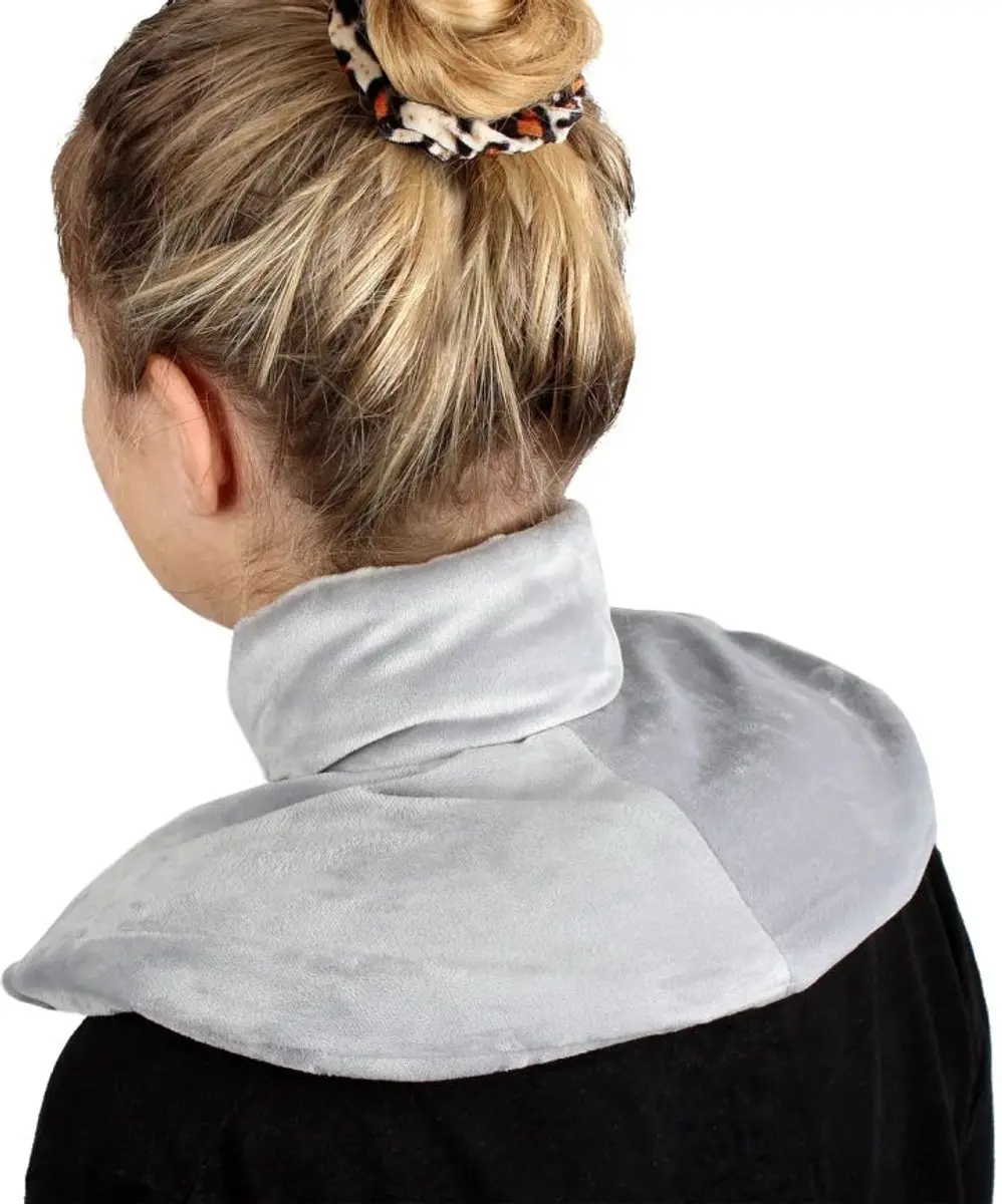 Nekwarme kruik met nekfleece, grijs