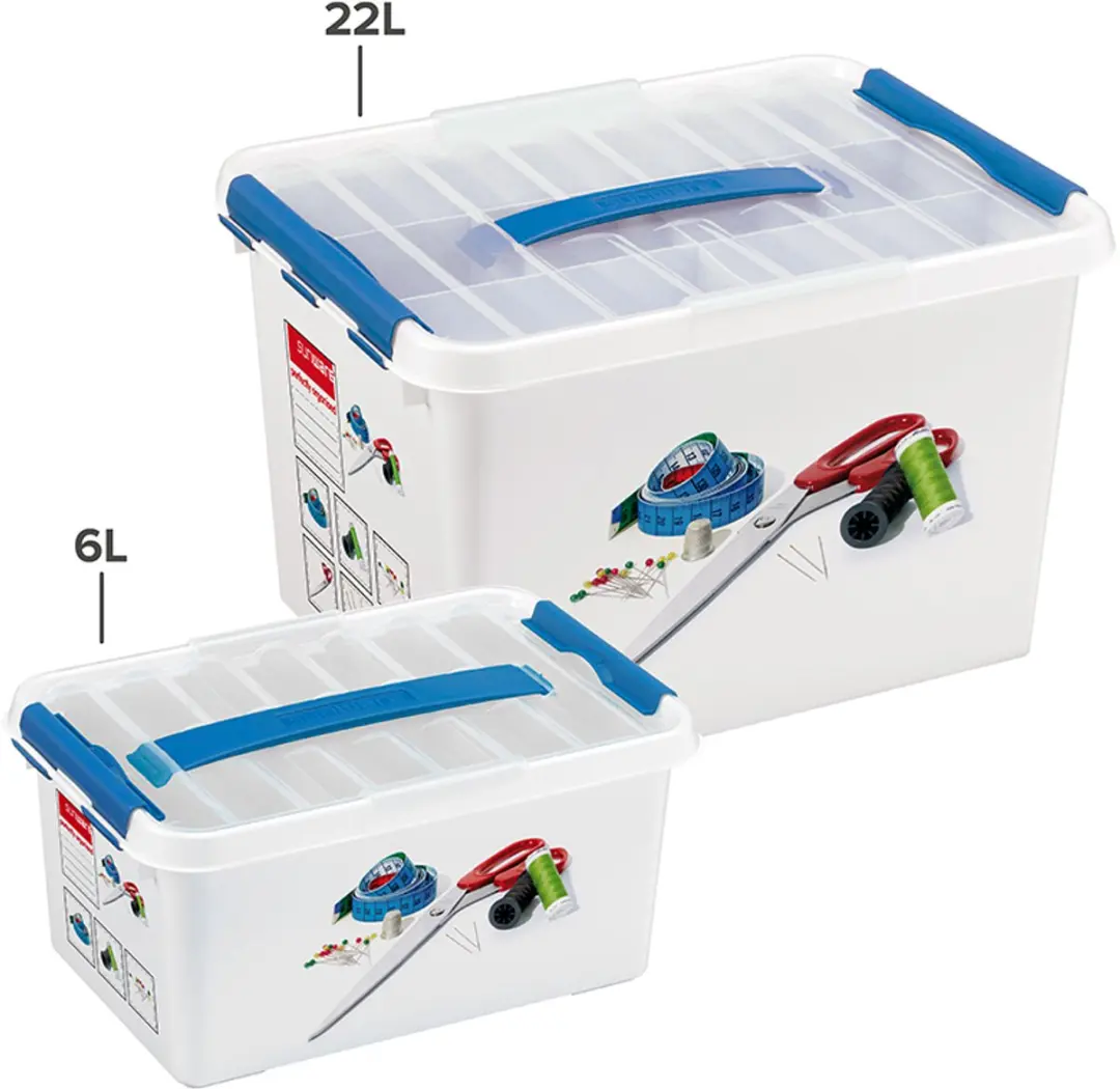 Sunware Q-line Naaidoos 6L Blauw - 30x20x14.5cm