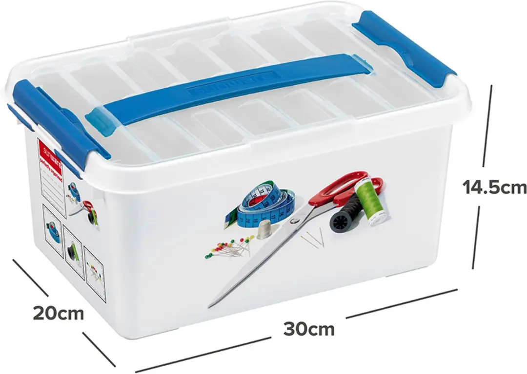 Sunware Q-line Naaidoos 6L Blauw - 30x20x14.5cm