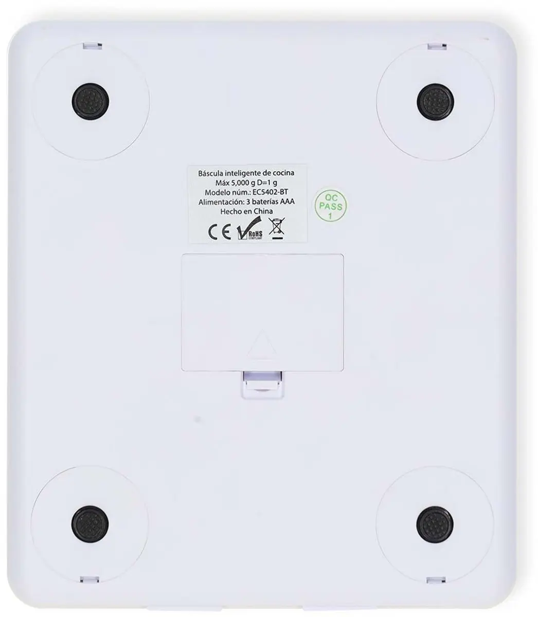 Nedis SmartLife KASC800WTW Keukenweegschaal - Voedingsanalyse - Wit - afbeelding 6 van 6