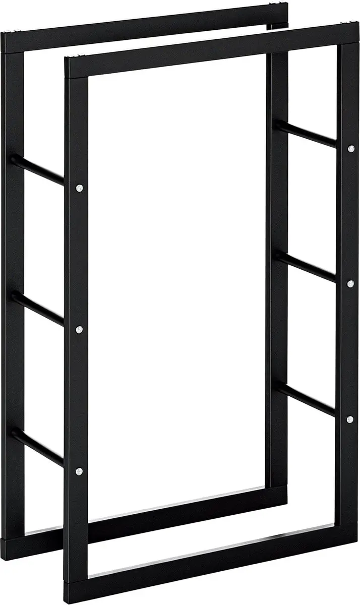 Homcom Haardhoutrek Metaal 60x25x100cm