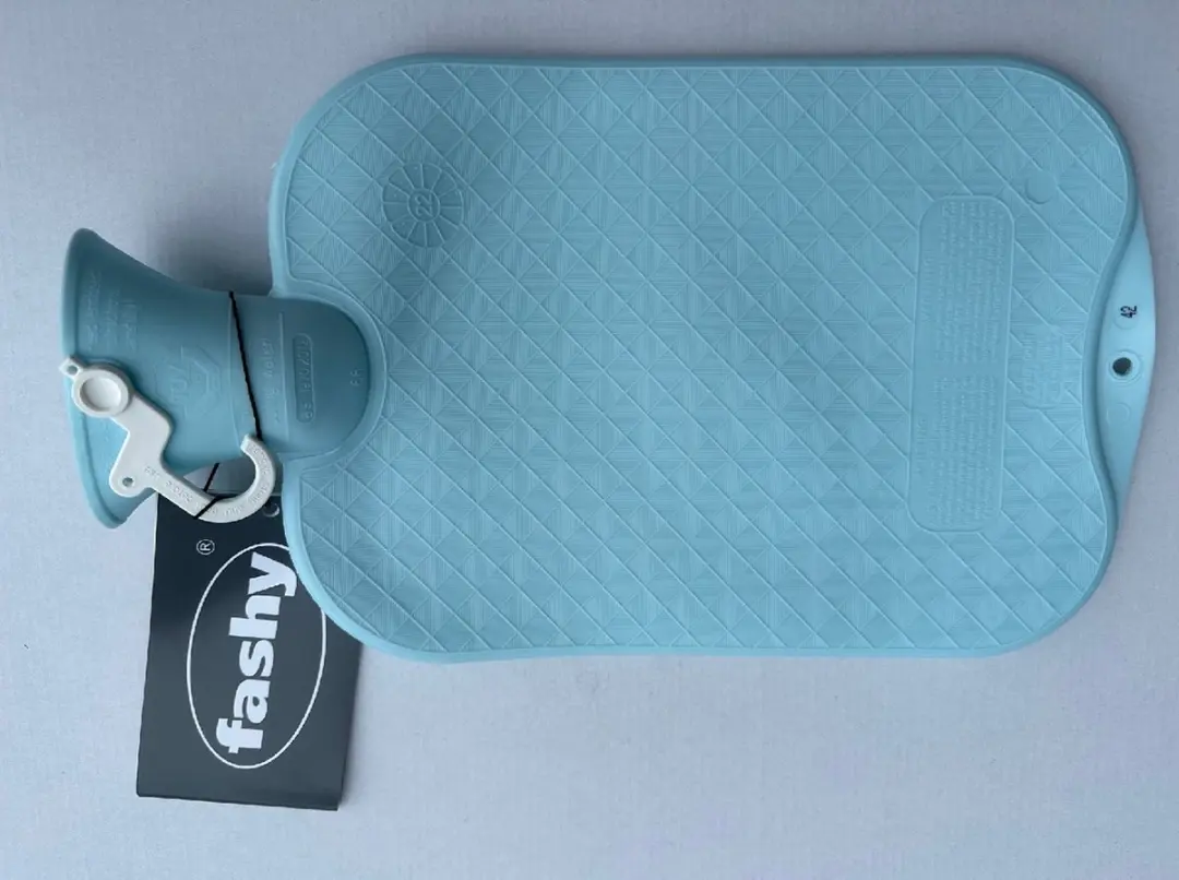 Fashy Warmtekruik Enkelzijdig Geribbeld - Lichtblauw