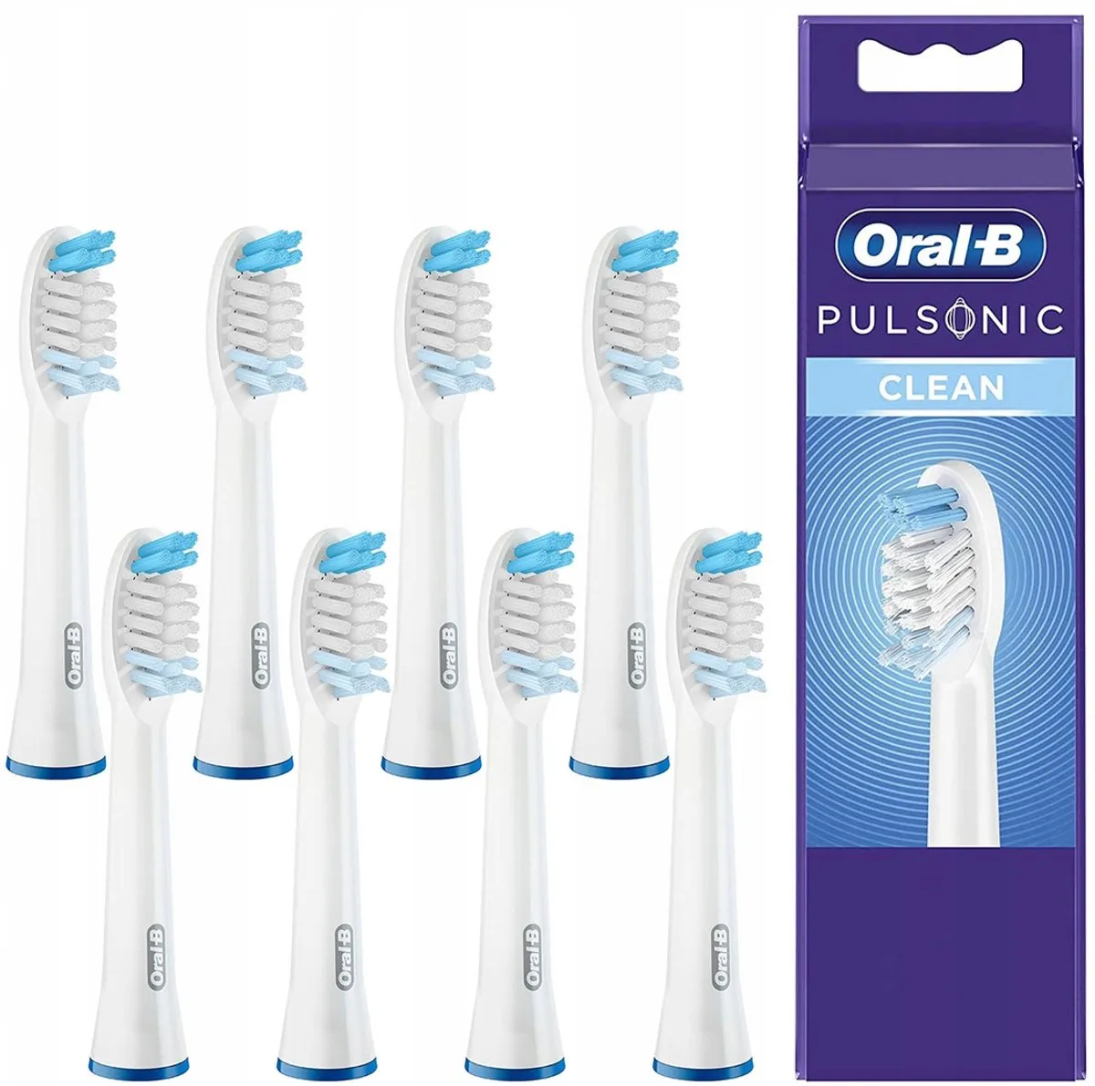 8x Oral-B Pulsonic Sonische Opzetborstels - Zachte Reiniging
