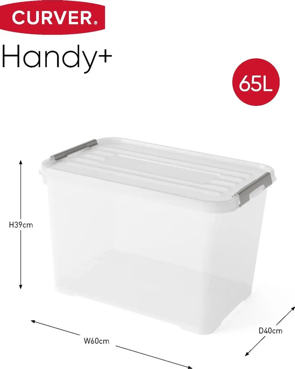 Curver Handy+ Opbergbox 65L