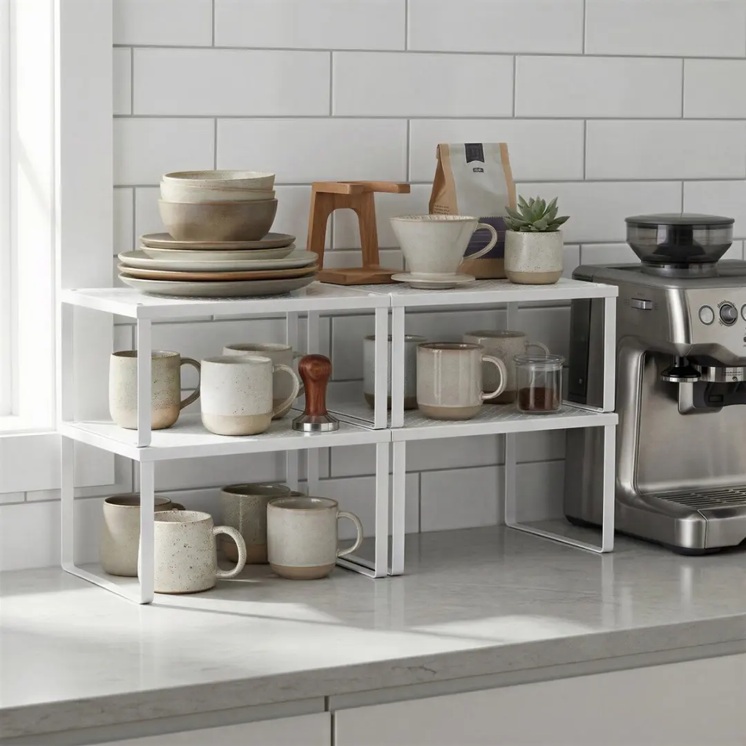 Songmics Kruidenrek KCS01WTV1 - 2-delig Wit