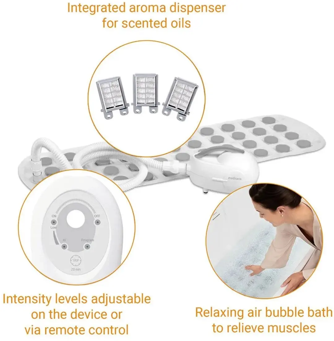 Medisana MBH 88379 Bubbelbadmat - Wit/Grijs