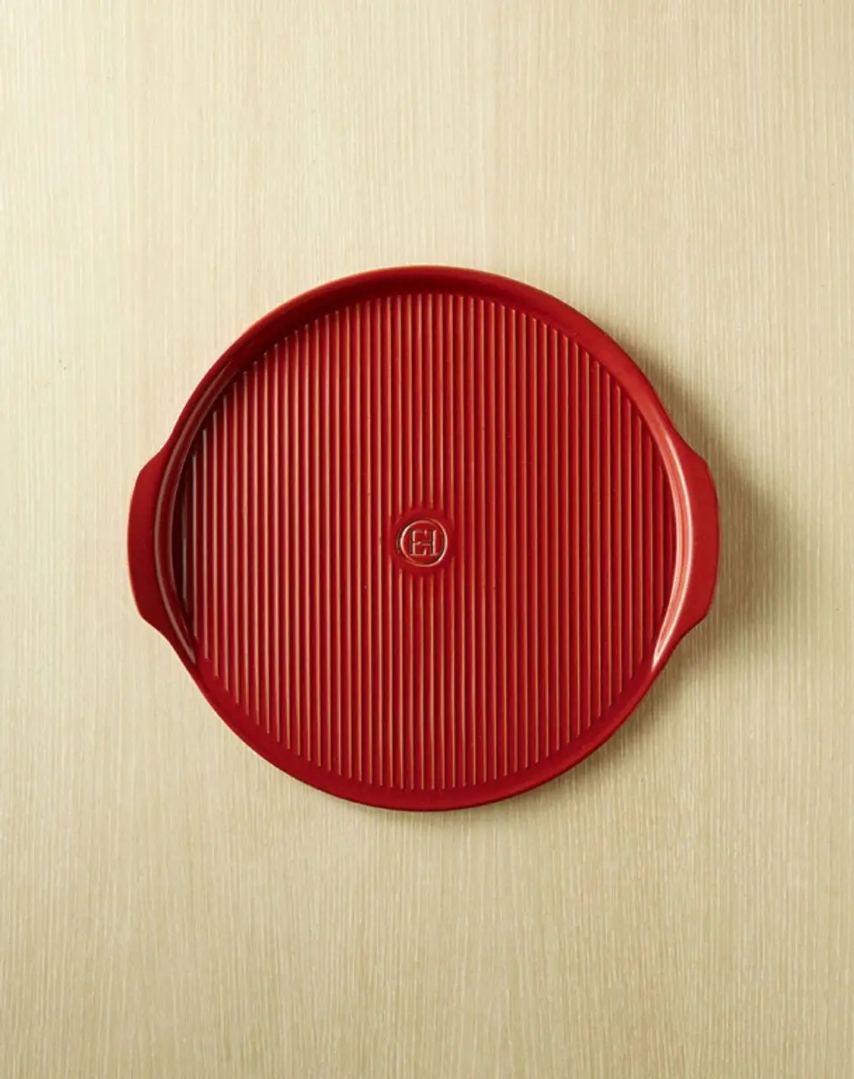 Emile Henry Pizzasteen Grand Cru Ø37cm - Rood - afbeelding 6 van 6
