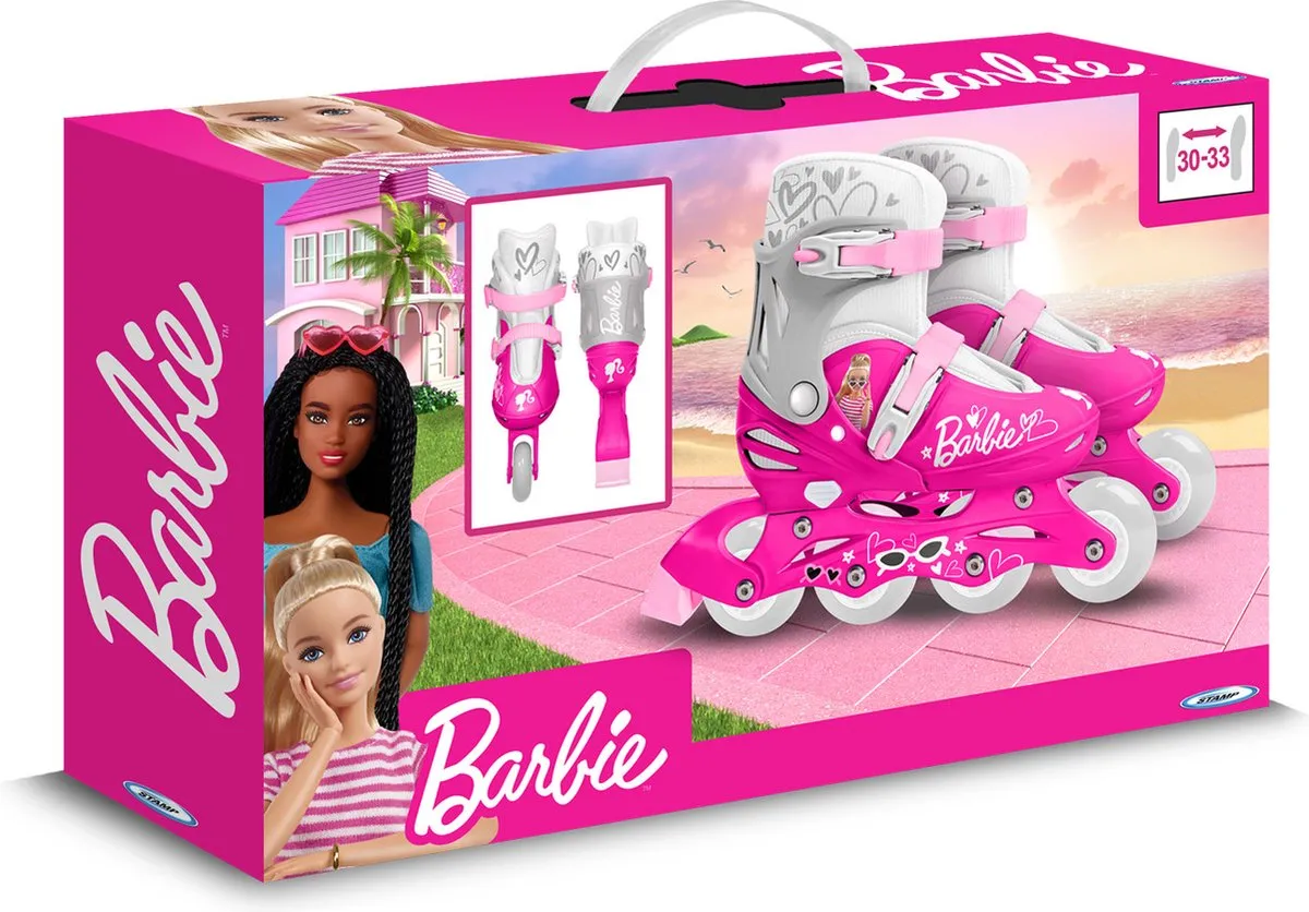 Mattel Barbie Inline Skates Hardboot - Roze - Maat 30-33