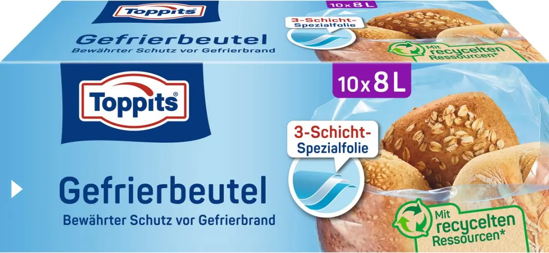 Toppits Vrieszakken 8L