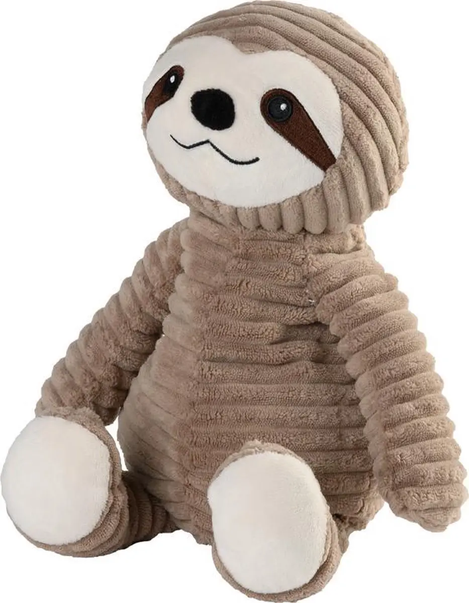Warmies Magnetronknuffel Puur Luiaard 30cm - Bruin/Creme/Wit - afbeelding 2 van 3
