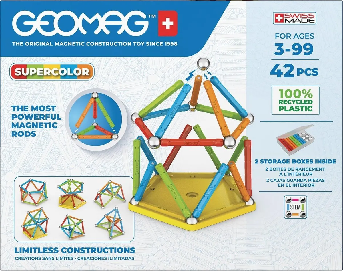 Geomag MagiCube Magnetische Blokken 42-delig