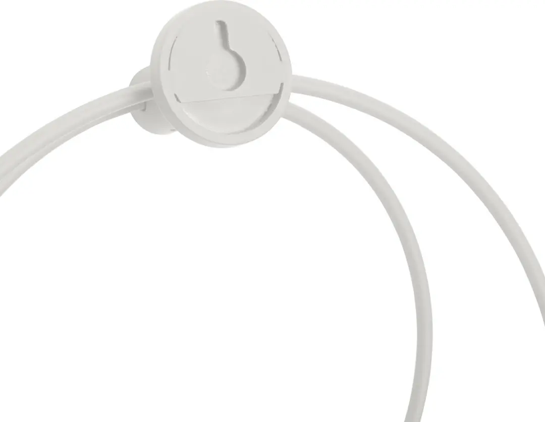 Hübsch Handdoekenhouder Loop Lichtgrijs