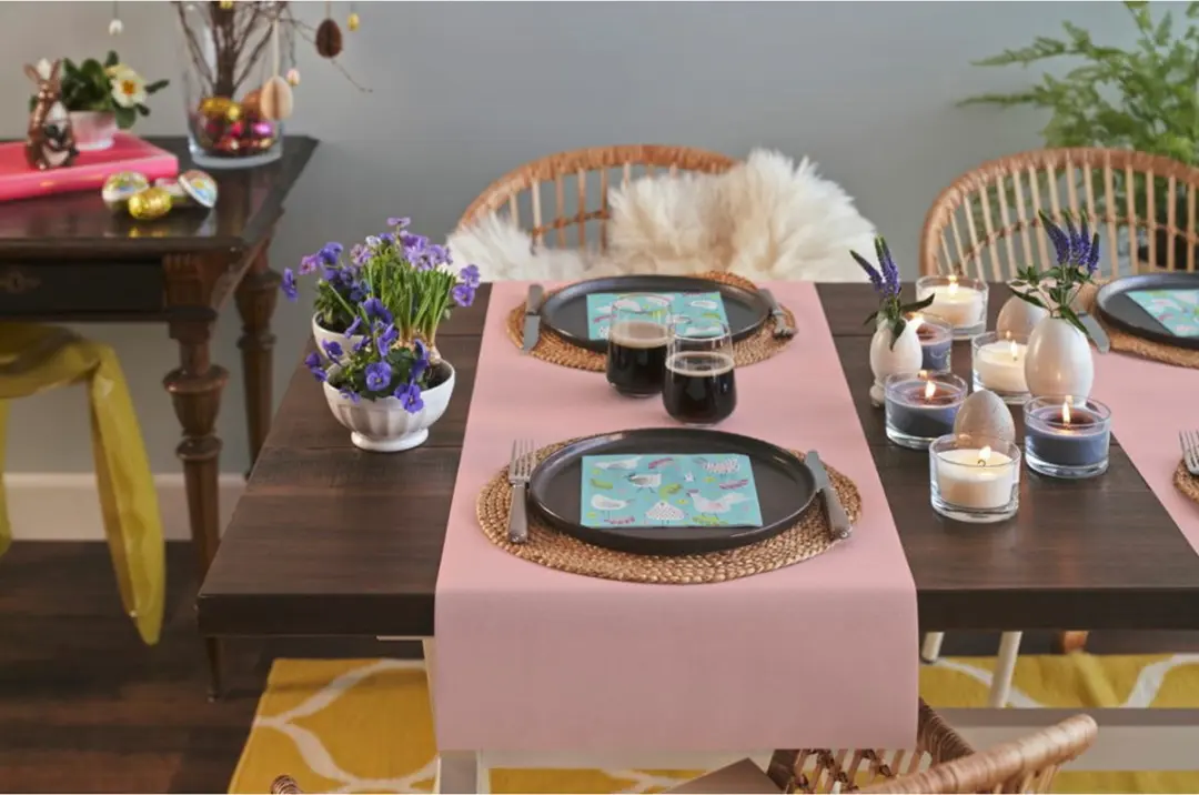 Cosy&Trendy Tafelloper Lichtroze 2x