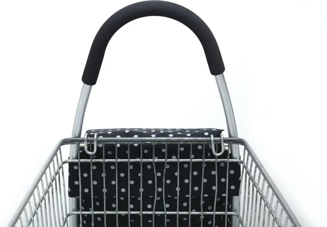 KitchenCraft Boodschappentas op wielen - 15kg - 45x33x100cm - Zwart