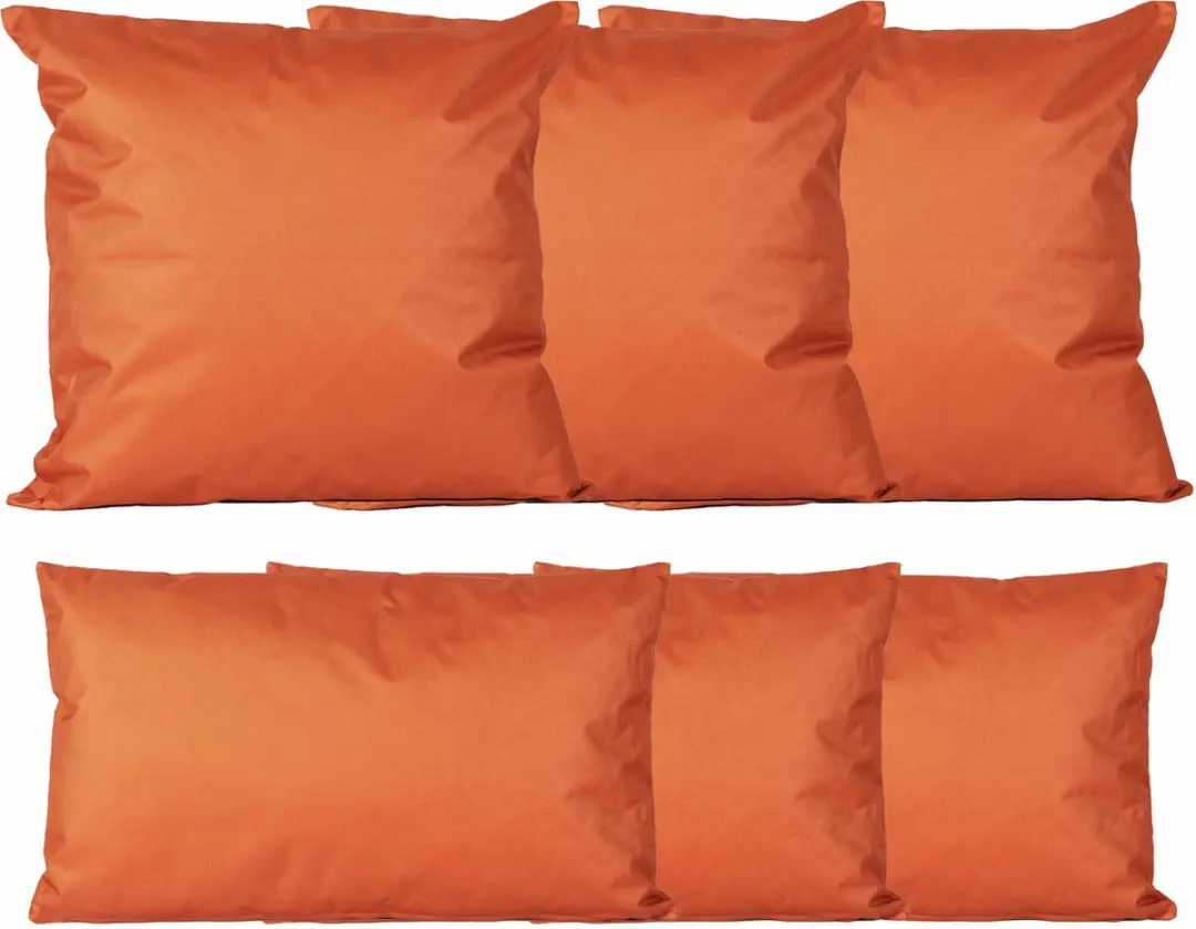 Anna's Collection Tuinbank Kussensset 6-delig - Oranje
