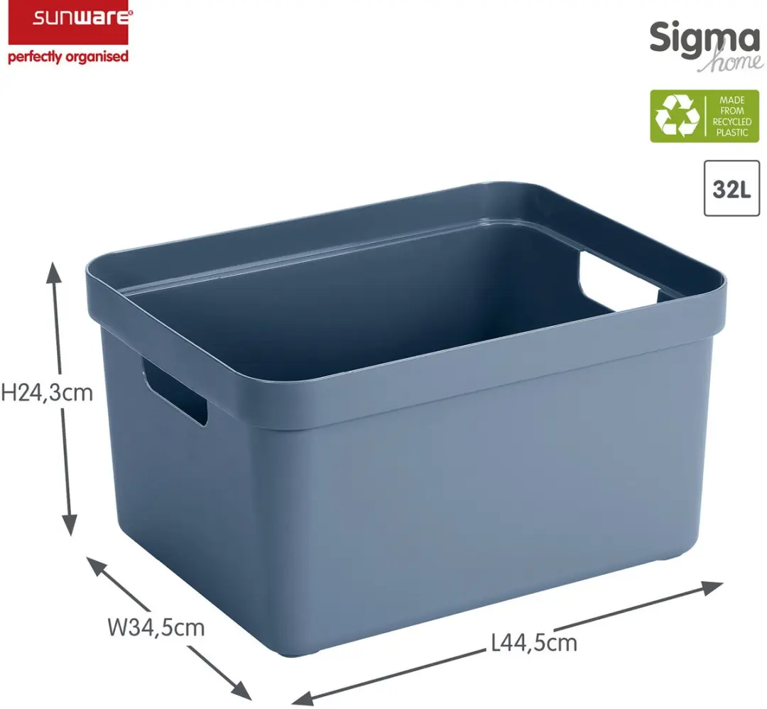 Sunware Sigma Opbergbox 32L - Donkerblauw