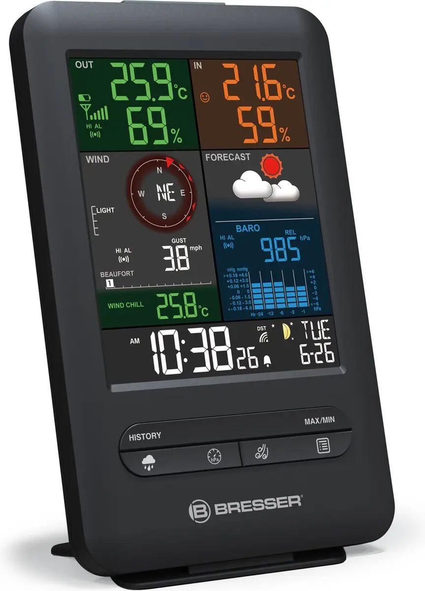 Bresser Weerstation Basisstation 7002525 - Zwart