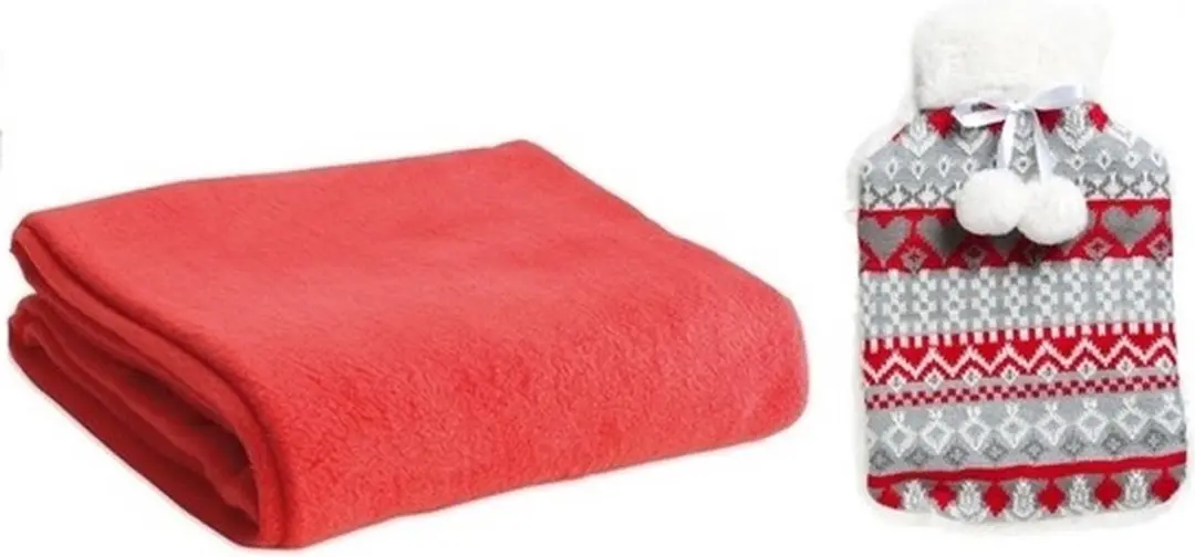 Bellatio Design Winterset Warmwaterkruik met Hoes