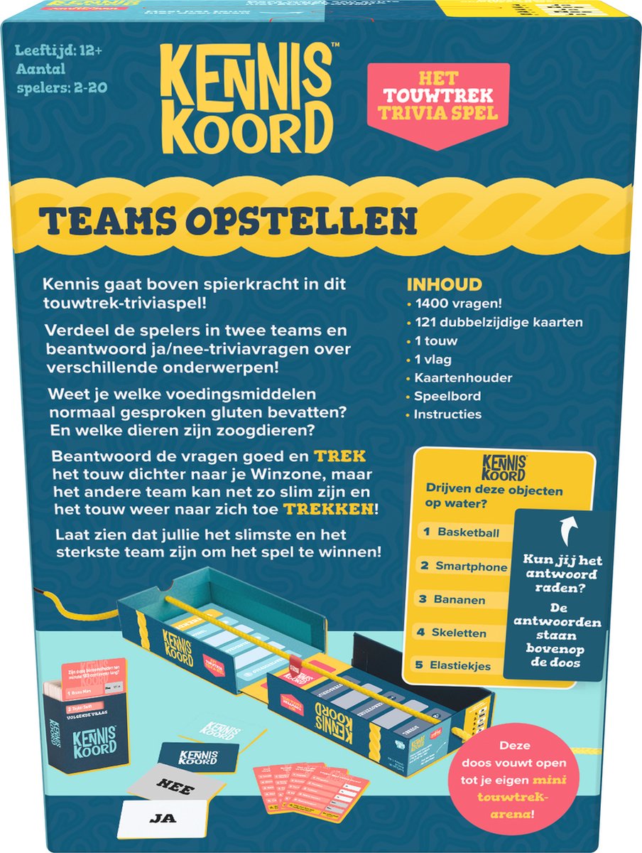 Goliath KennisKoord! - Kaartspel - Trivia spel - Geschikt voor grote groepen - vanaf 12 jaar!