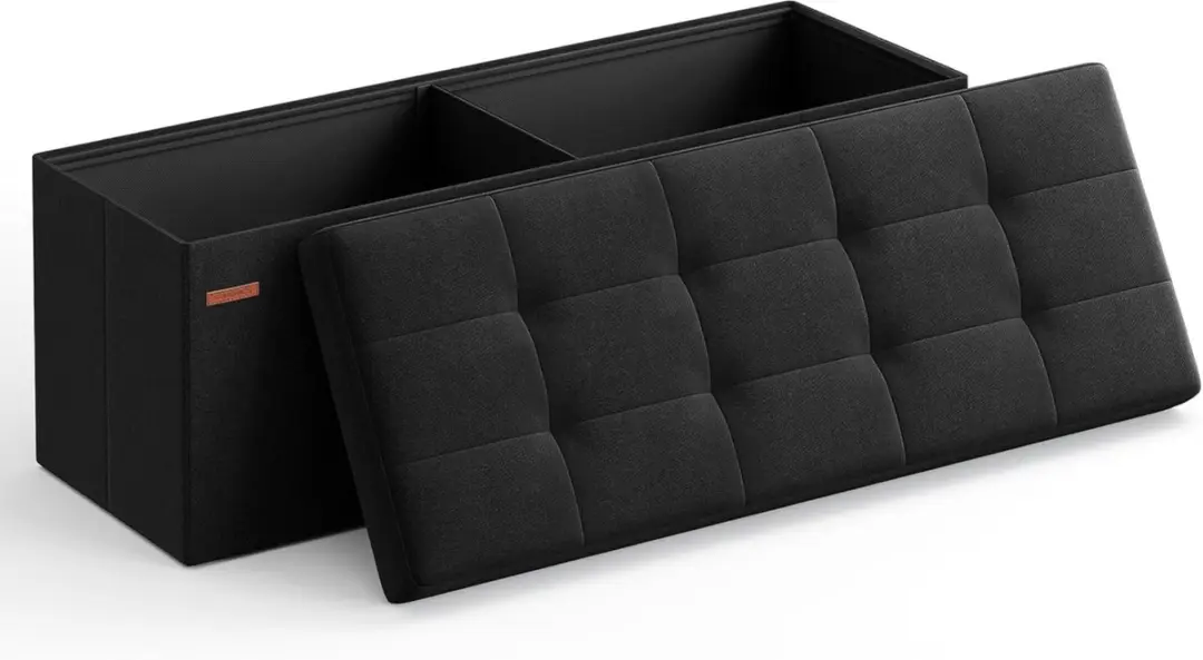 Songmics Opvouwbare Opbergbox Zwart - 131L