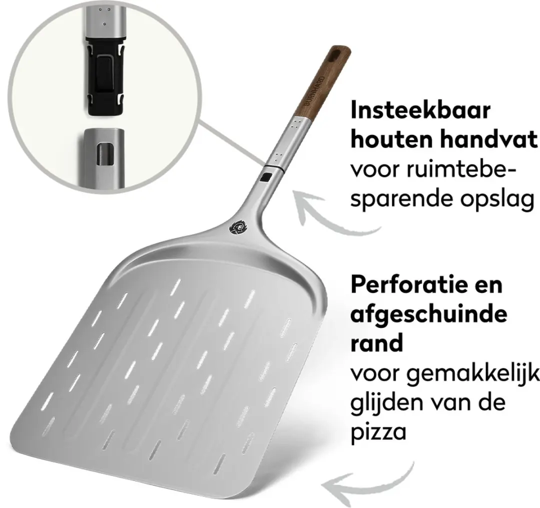 Burnhard Pizzaschep Geanodiseerd Aluminium - 29cm & 36cm - afbeelding 6 van 6